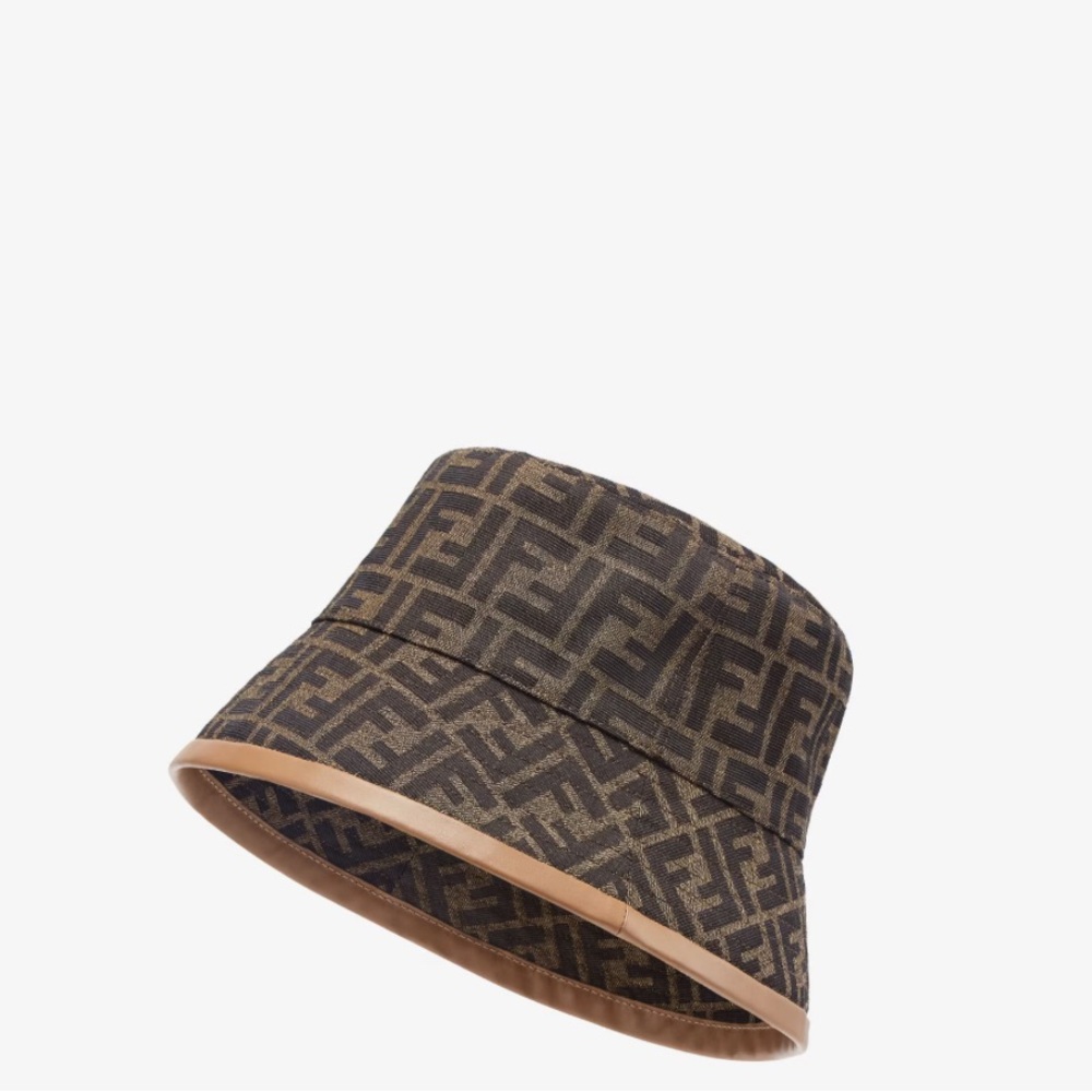💯 Authentic Fendi Marron Bucket Hat Size M